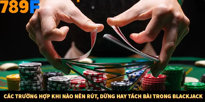 Các trường hợp khi nào nên rút, dừng hay tách bài trong Blackjack