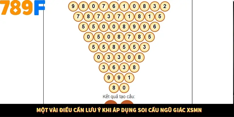 Một vài điều cần lưu ý khi áp dụng soi cầu ngũ giác XSMN